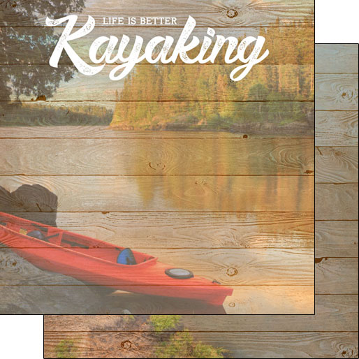 Stamping Station - Life is Better Kayaking Paper